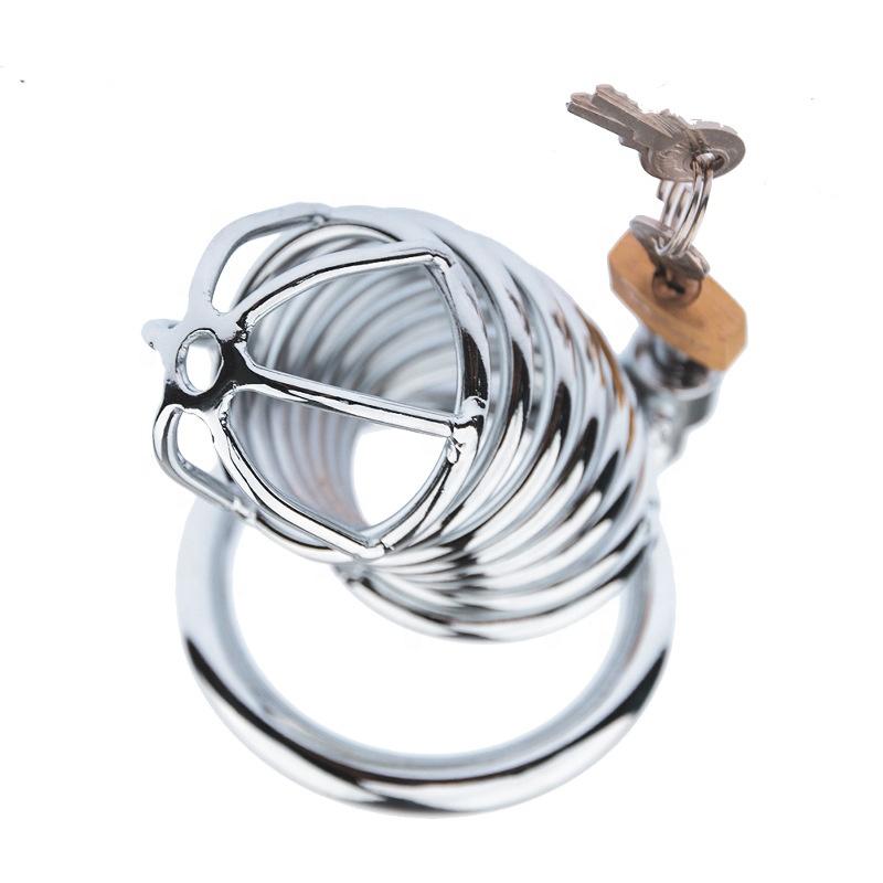 Metal Chastity Cage for Men Penis Restraint Bondage SM Chastity Device Male Cock Cage for Sex Restraint Tool