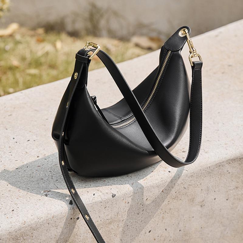 Retro Nische Knödeltasche Damen Herbst und Winter Tide Mode Achseltasche Große Kapazität Umhängetasche Einzelne Schulter Croissant