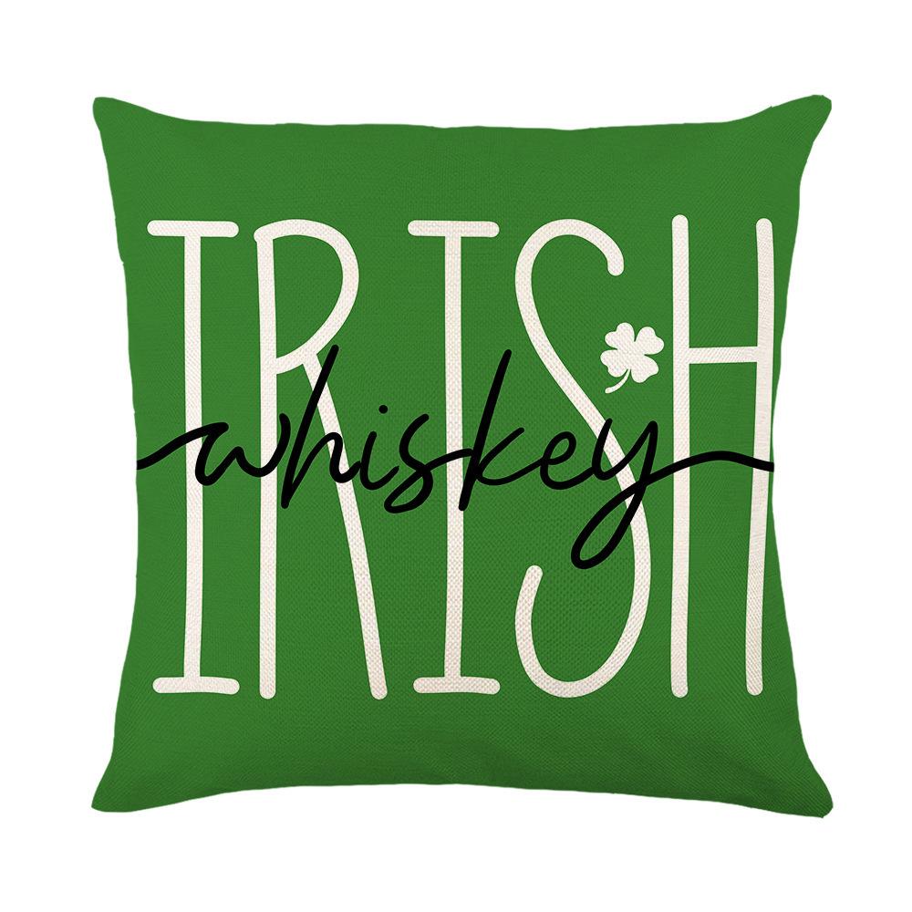 Pillowcase Home Sofa Cushion Cover St. Patrick's Day Pillowcase Cartoon Irish Pillowcase Ins Style