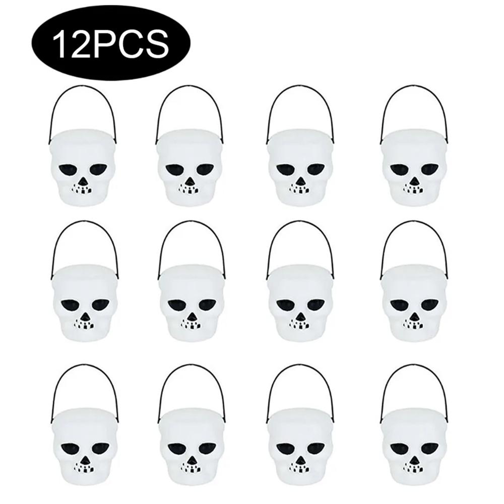 Halloween Witch Cauldron Decoration,Mini Black Plastic Witches Cauldron,Pumpkin Treat Bucket,Candy Basket,Trick Or Treat