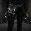Waist Bag with Belt Steampunk Leg Strap Biker Themed Fanny Pack for Bikers,