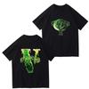 2023 Summer New Sports T-shirt 100% Cotton 2 English Letter Printing High Quality Round Neck Street Clothing Top Casual Clothing