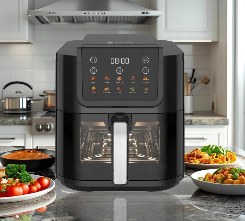 BYRGEN Air Fryer 8L Large Drawer Window Fryer