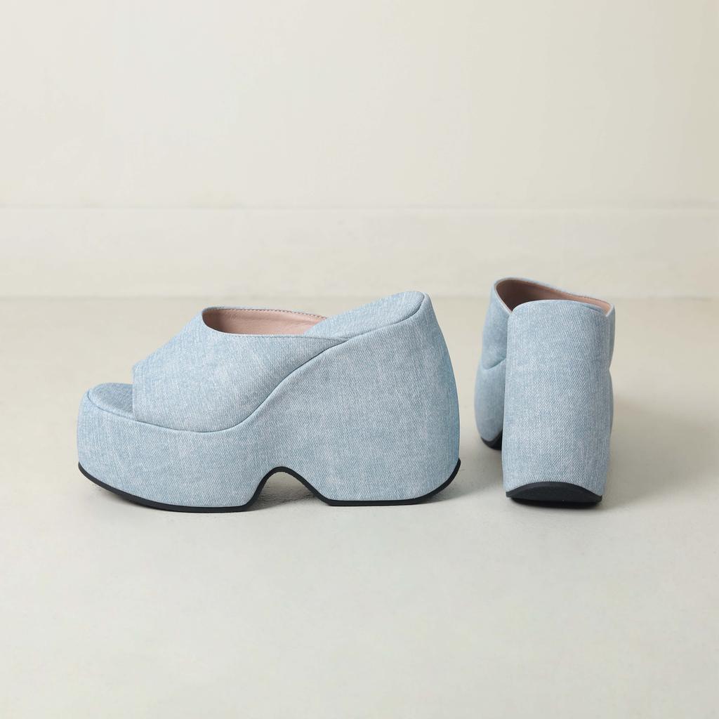 Krazing Pot Polyurethane Summer Size 43 Women Platform Super High Heels Women Peep Toe Waterproof Sandals