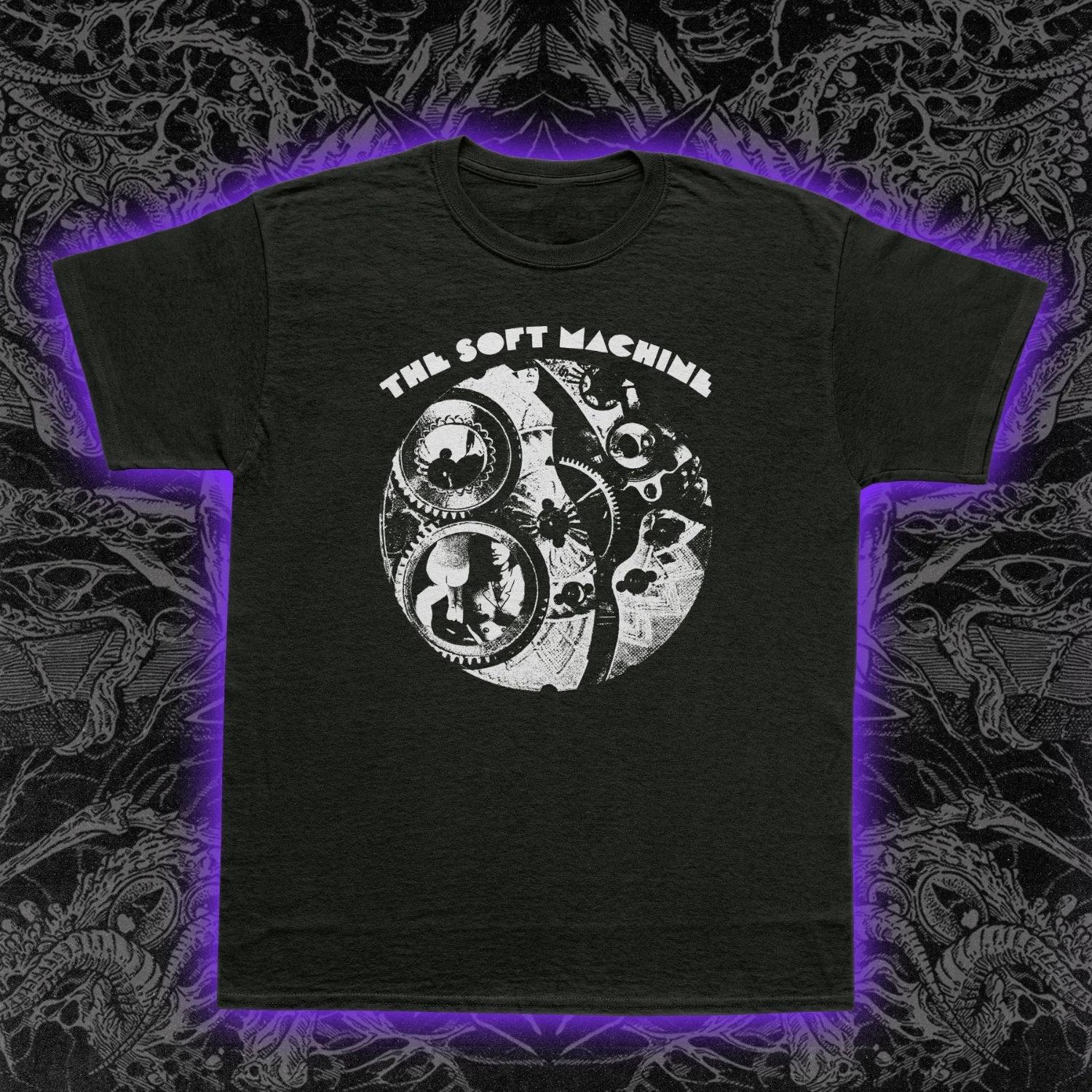 

Soft Machines debut album Tshirts featuring progressive rock and psychedelic jazz pure cotton couple streetwear tops S