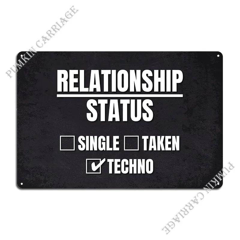 Single Taken Techno Metal Sign Rusty Create Party Club Decoration Printed Tin Sign Poster 20x30cm(7.8x11.8inch)