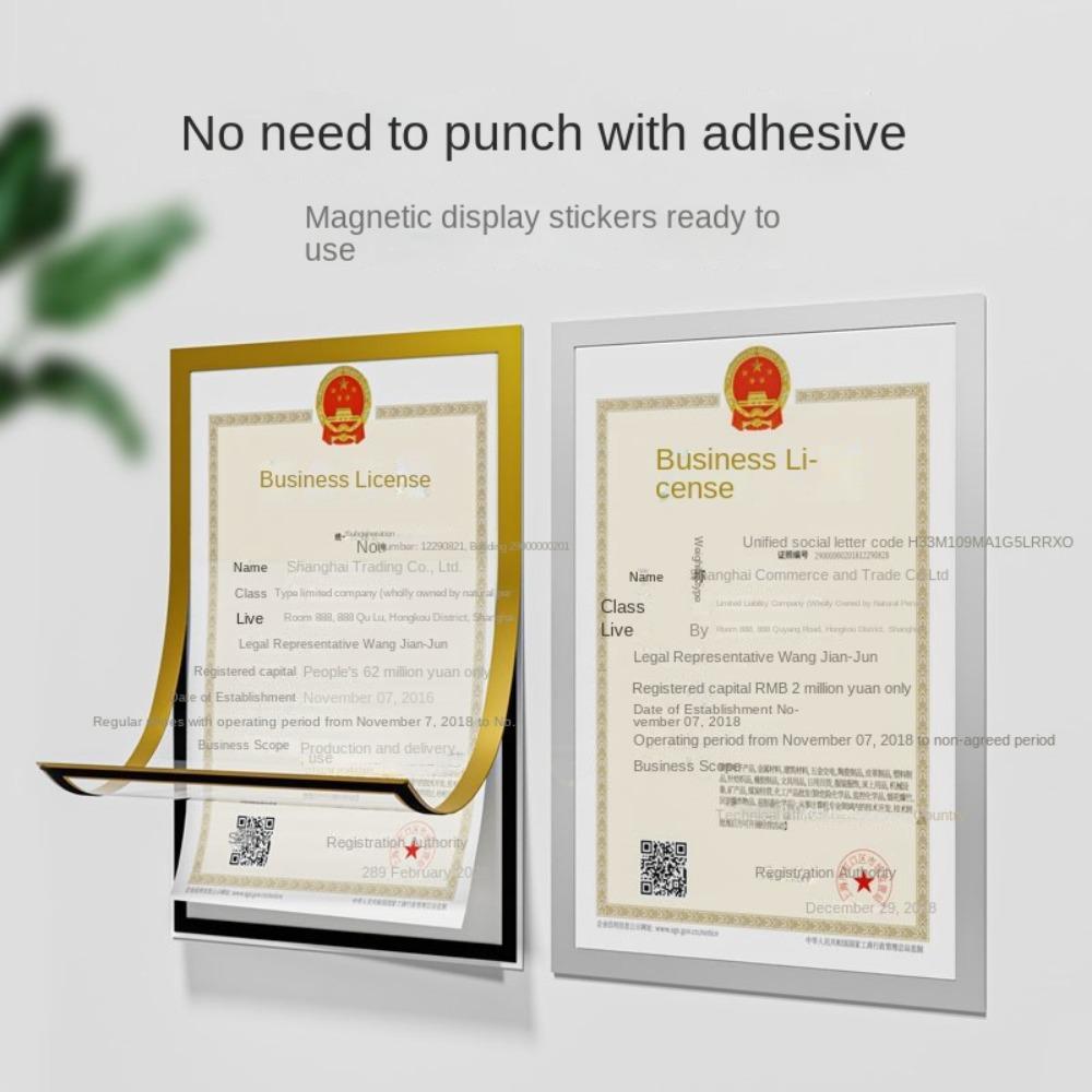 Porta-retratos Magnético Multifuncional Autoadesivo de Parede Molduras Magnéticas para Exibição de Fotos