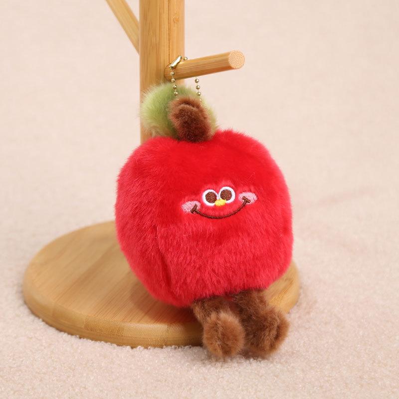 1Pcs Pineapple Strawberry Avocado Eggplant Soft Stuffed Pendant Doll Simulation Cartoon Fruits Vegetable Plush Toy Fun Gift