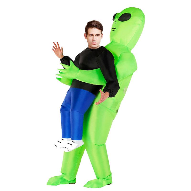 Inflatable Alien Carry-Me Costume for Halloween and Parties