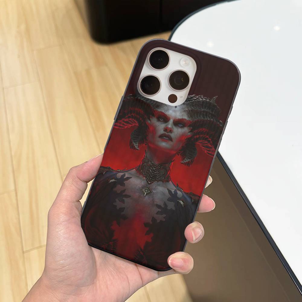 

Classic Action D-Diablo Game For IPhone 17 16 15 14 13 12 11 Pro Max Plus Pro Clear Phone Cover Non-Slip Shell iPhone 17
