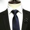 Floral Black Necktie Stripes Retro Cravat Simple Men Necktie  Boys