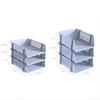 Papers Rack A4 File Storage Tray Desktop Organizer Stackable File Rack Fashion   Magazine