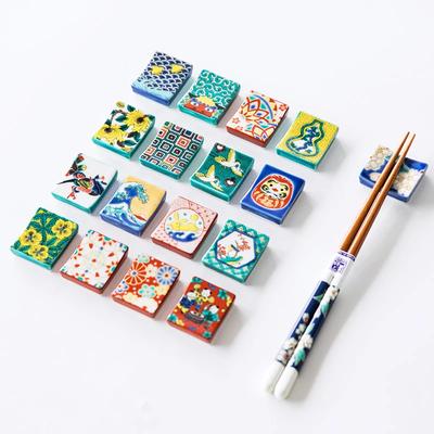 Ceramic and Wind Chopstick Shelf New Style of Retro Chopstick Holder Household Tableware Ceramic Decoration