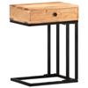 VidaXL Table d'appoint en forme d'U 45x30x61 cm Bois d'acacia massif