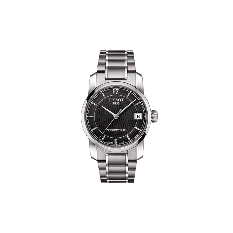 Tissot Men's Black Titanium Series Automatic Mechanical Movet Casual Fashion Watch 32Mm Dial Wo Watches T087.207.44.057.00