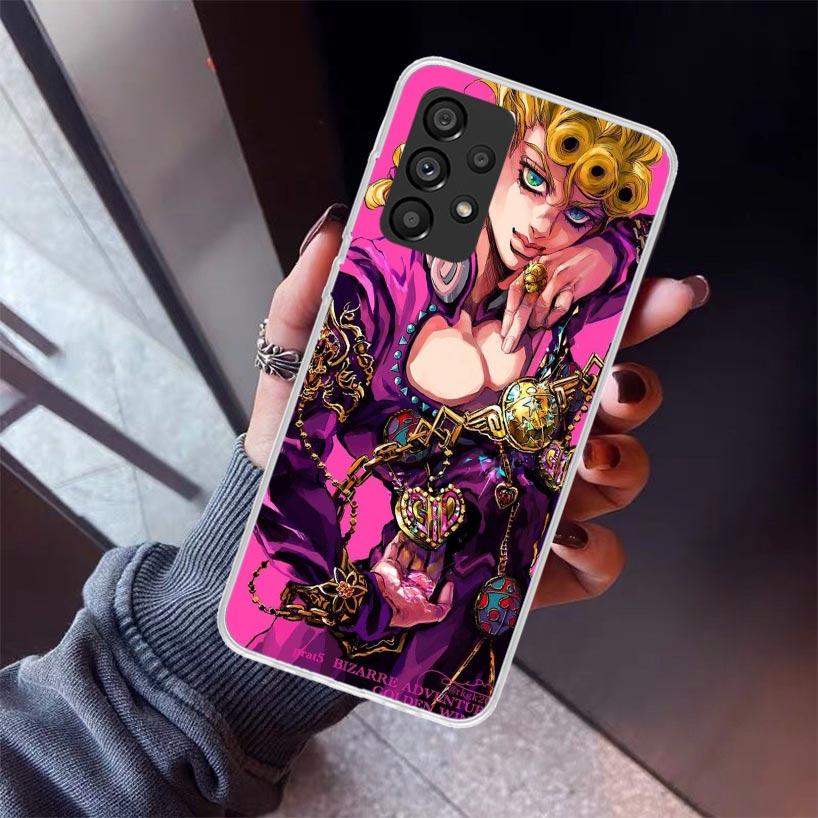 JoJo Adventure Giorno Giovanna Phone Case For Samsung Galaxy A17 A57 A37 A16 A26 A36 A56 A15 A25 A35 A55 A14 A13 A54 A53 A34 A24