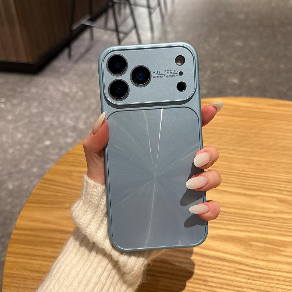 Dazzling CD Pattern Big Window Camera Protection Case for iPhone 17 16 15 14 13 Pro Max Shockproof Laser Hard Plastic Cover Etui