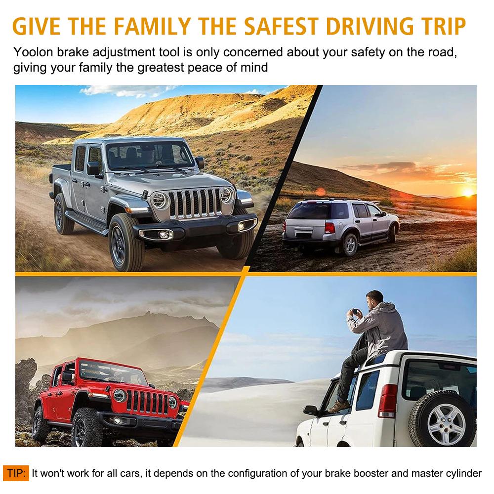 Stangeneinstellungswerkzeug Hauptbremszylinder-Druckstangenlängenmessgerät zum einstellbaren Bremsweg des Bremspedals Bremskraftverstärker-Druck
