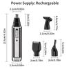 Men's 4-in-1 Electric Grooming Set: Nose, Sideburns, Eyebrow Trimmer & Shaver