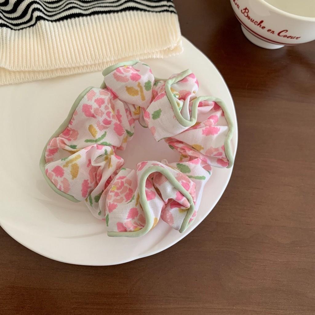 

Cloth Floral Color Hair Tie Large Intestine Forest System Super Fairy Beauty Women s Ball Head Summer Simple Hair Accessories