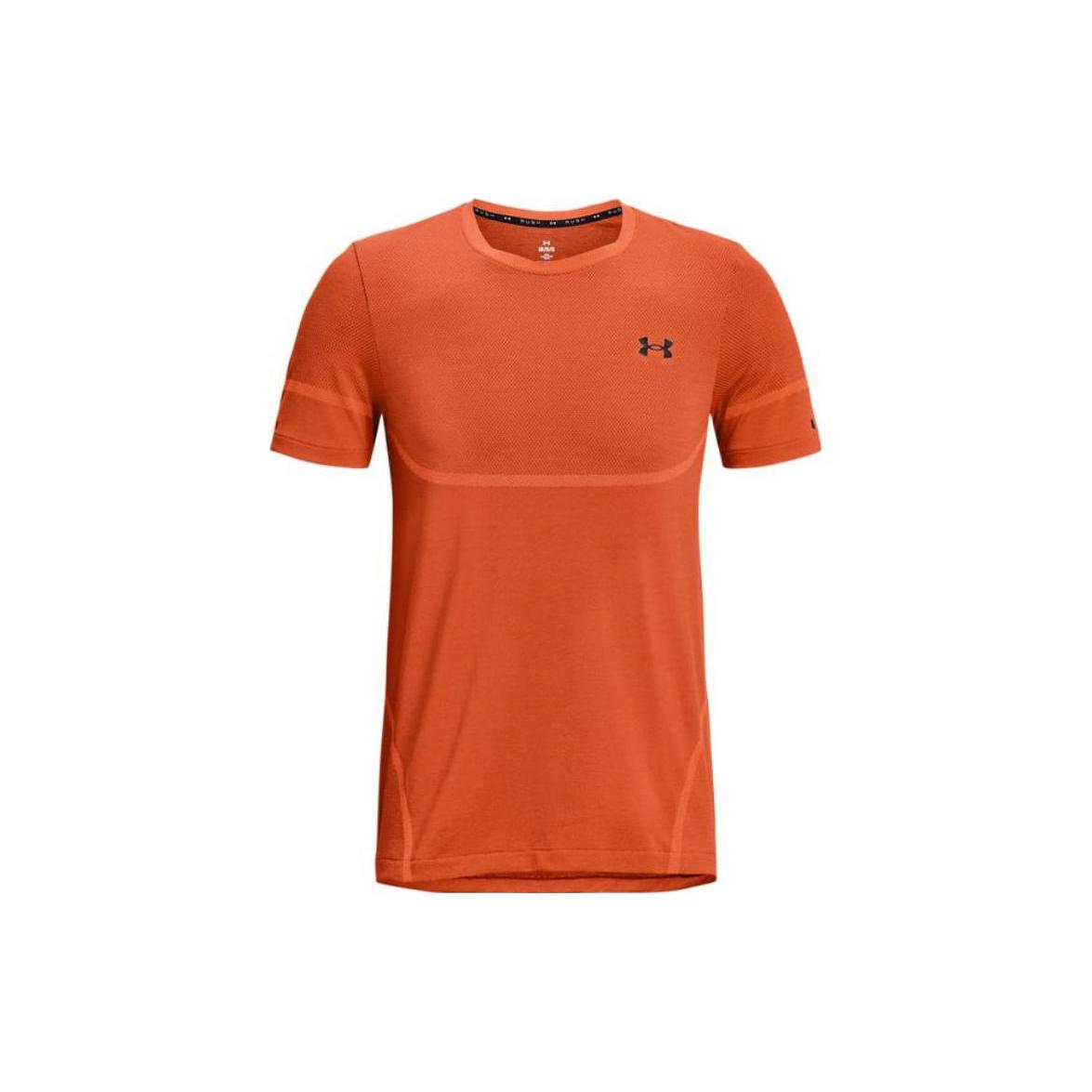 Under Armour RUSH T Shirt Men s Orange 1376781-866 XXL