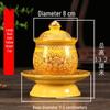 Coppa per Acqua per Altare Buddista in Ceramica di Loto con Mantra della Grande Compassione - Tazza per Offerte a Guanyin