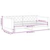VidaXL Daybed Cream 80x200 Cm Fabric 354160