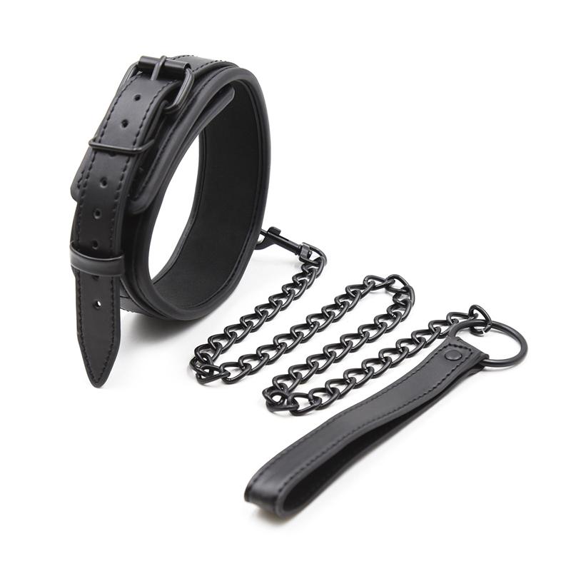 Leder-Sklaven-BDSM-Halsband mit Leine, Erotikspiele, Sex-Bondage-Fesseln, Halsfesseln, Fetisch-Halsband, erotisches Sexspielzeug für Frauen