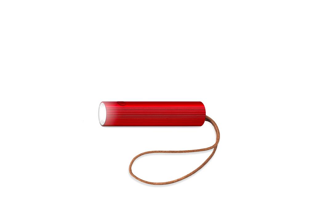 LEXON FINE BAG LIGHT 2 Hohe Helligkeit LED Bis zu 6 Stunden Rot LL129R, Wiederaufladbar, Leicht, Verwendung,