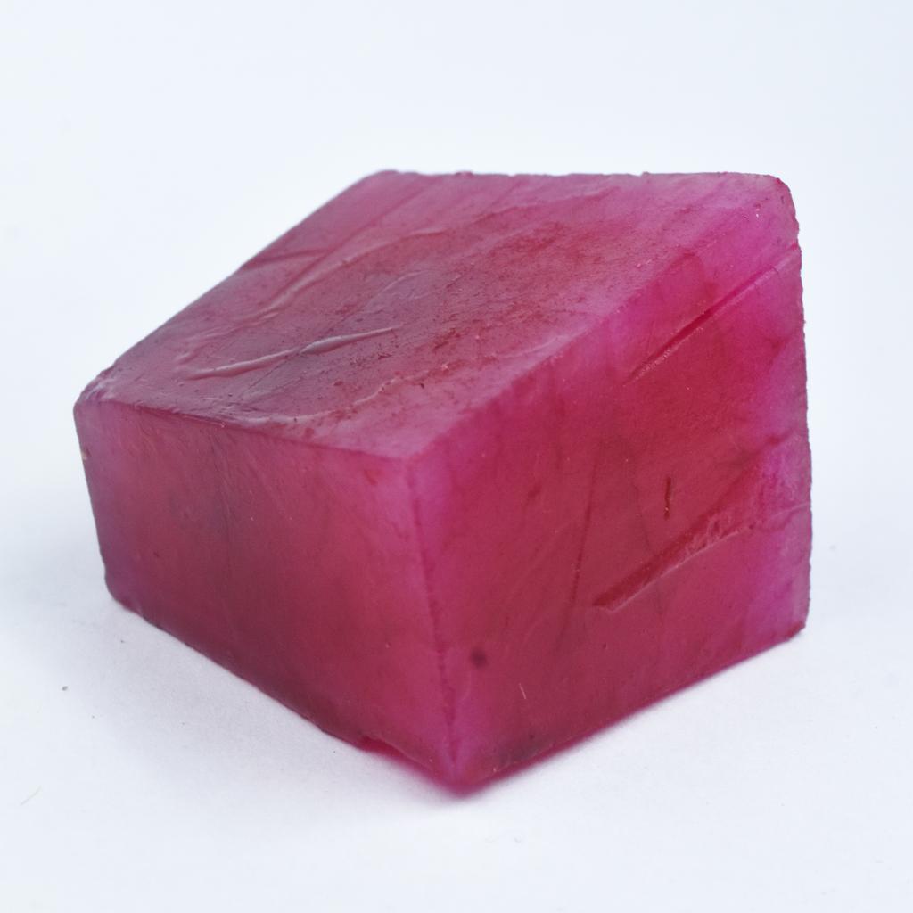 Natural Red Ruby Rough 613.05 Ct Certified Uncut Loose Gemstone AR-1956