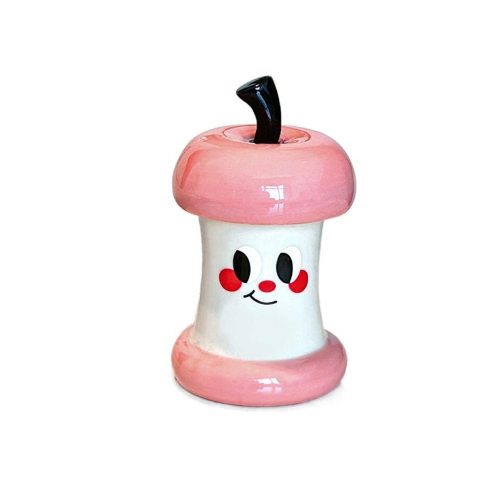 Elegant Dental Floss Storage Box Ceramic Cotton Swab Tube Cute Toothpick Box  Kitchen
