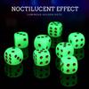 New 10Pcs 16Mm Glow In The Dark Fluorescent Dice Set For Bar Ktv Graduation Singles Party Board Games Trpg D6 Role Playing Dice