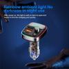 Bluetooth 5.3 FM Transmitter Car Charger Car Radio Modulator MP3 Player with 36W PD QC3.0  Quick Charge Adapter Colorful Lights