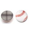 Stylish Basketball Soccer Volleyball Crystal Glass Fridge Magnets 25mm Decorative