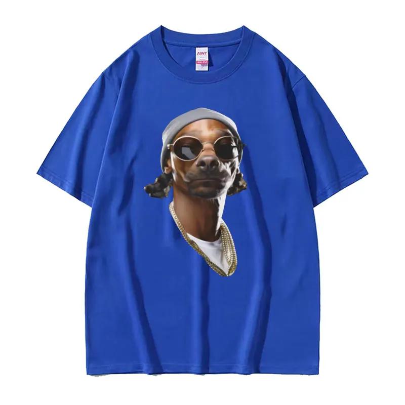 Rapper Snoop Dogg Funny Meme Graphic T Shirt Vintage Hip Hop Harajuku Tshirts Unisex Casual 100% Cotton T-shirt Streetwear