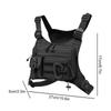 Outdoor Trendy Functional Backpack Multi Pocket Multifunctional Vest Chest Bag Adjustable Strap Travel Commute Sports Backpack