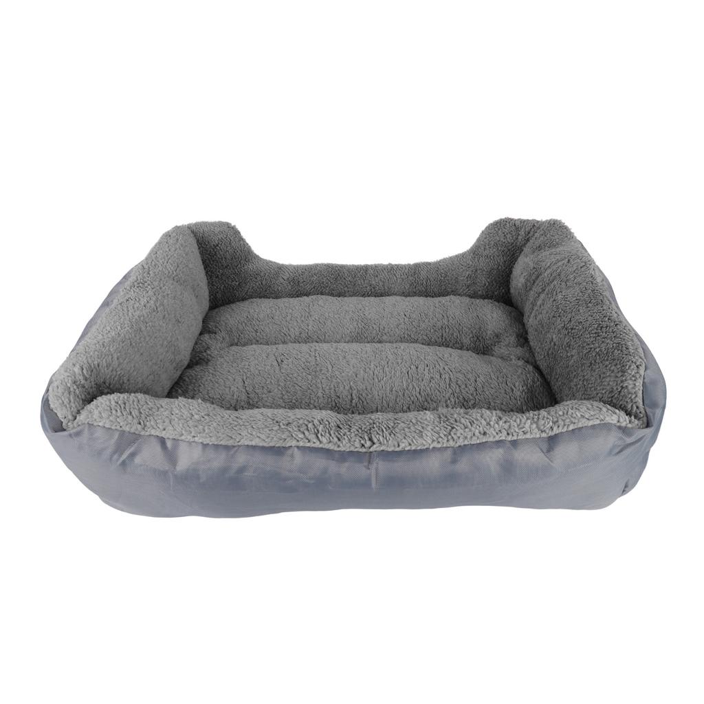 Pet Cushion PP Cotton Soft Skin Friendly Comfortable Waterproof Pet Bed for 4 Seasons Gray M