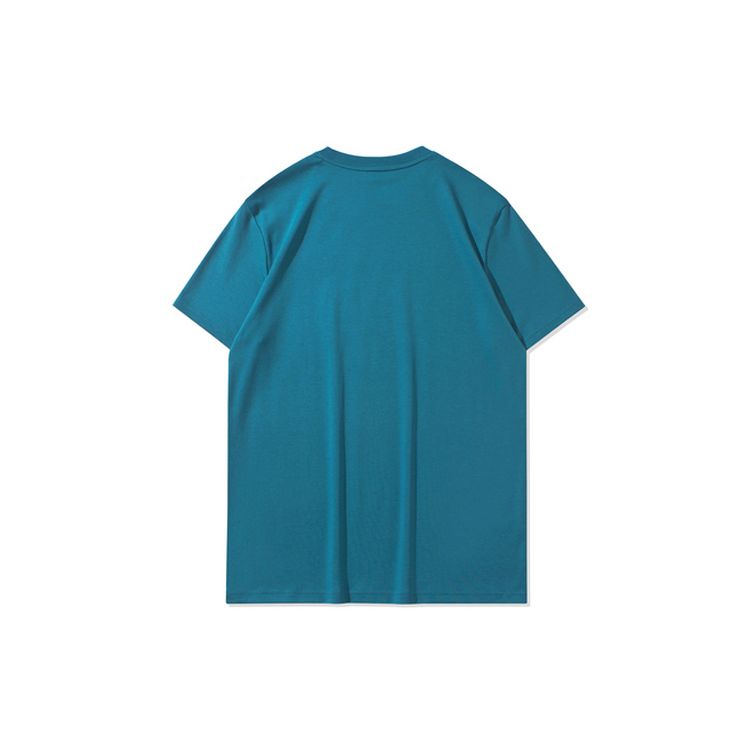 Li Ning Wade Series Pattern Printed Short Sleeve T-Shirt Men Tops Dragonfly-Green AHSQ471-5