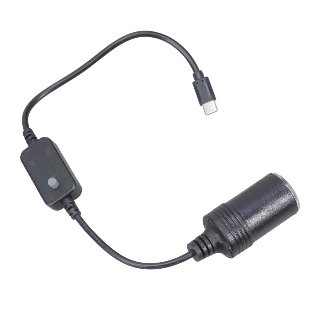PD USB C zu Zigarettenanzünderbuchse Adapterkabel 5V bis 20V für Autozubehör wie DashCams und GPS-Geräte