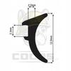 Seal for PVC windows S-332 BLACK 1m
