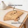 Personalized Custom-engraved Hollow Wooden Folding Fan With Logos And Text 10PCS