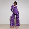 Fashion Loose Print Top and Trousers Homewear Suit Printed Top and Trousers Suit
