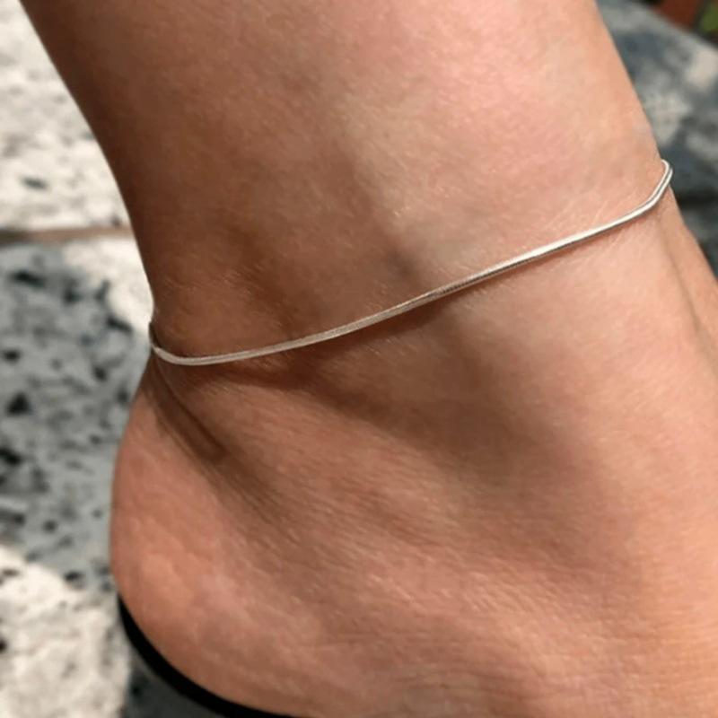 European and American Hot-Selling Double-Layer Heart Anklet - Minimalist Beach Jewelry for Women