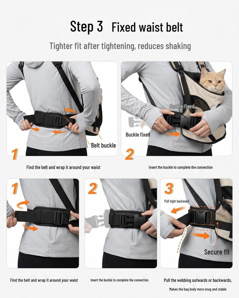 Hands-Free Pet Carrier Backpack: Breathable, Adjustable, and Secure for Cats