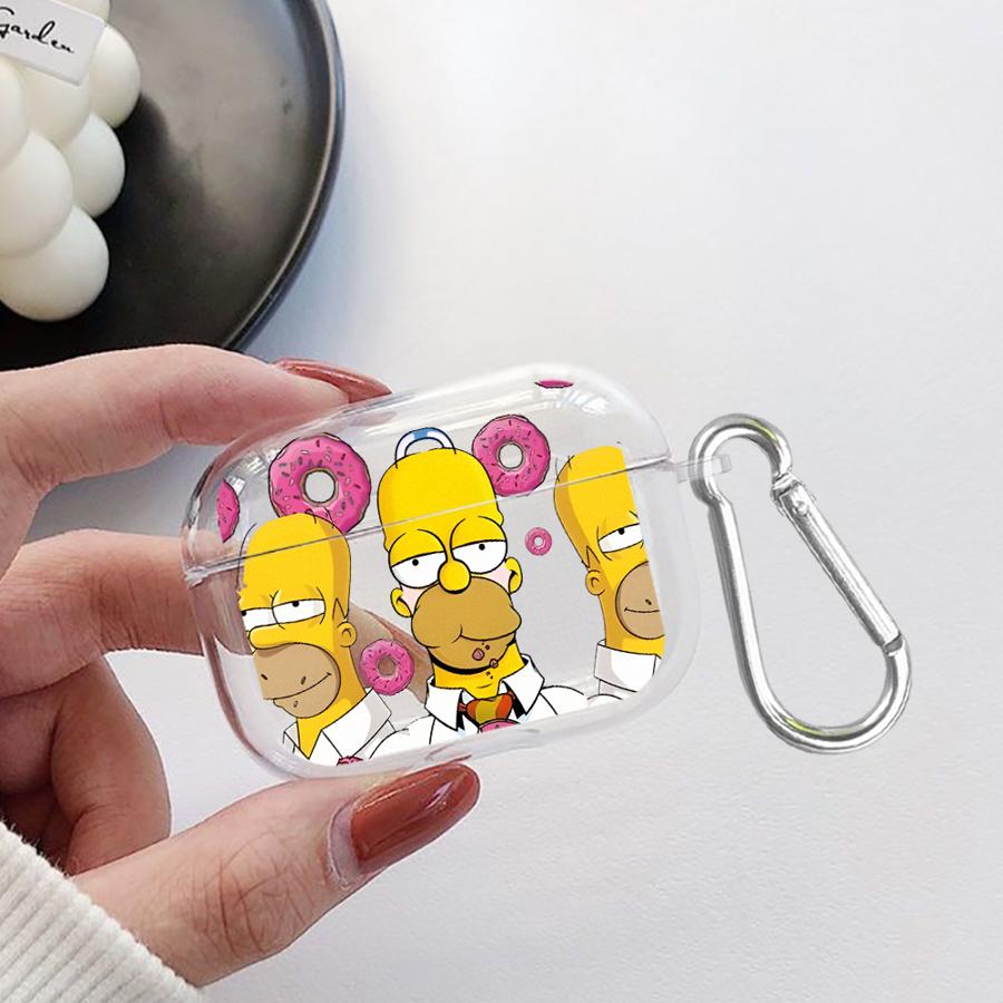 

Case For Airpods Pro Pro3 2 4 1 3 Pro2 Clear Earphone Cases Cover Cartoon The S-simpsons Airpods Pro 3