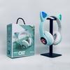 Cute Cat Ears Luminous Bluetooth Headset Folding Card Headset Wireless Headset
