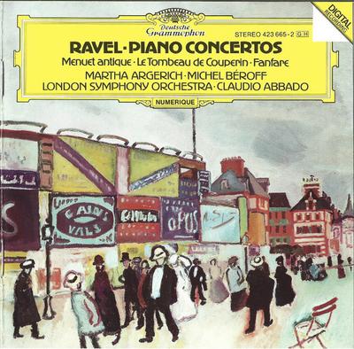 CD MAURICE RAVEL; CL - Ravel: Piano Concertos; Menuet Anti 4236652 Deutsche Grammo 1988 Germany Classical Used