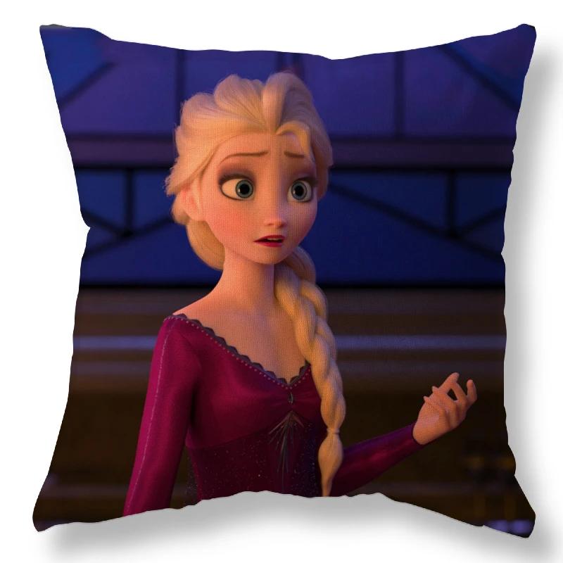 Disney Frozen Elsa Pillow Case Cushion Cover Children Baby Girl Couple Pillow Cover Decorative Pillows Case 40x40 45x45cm