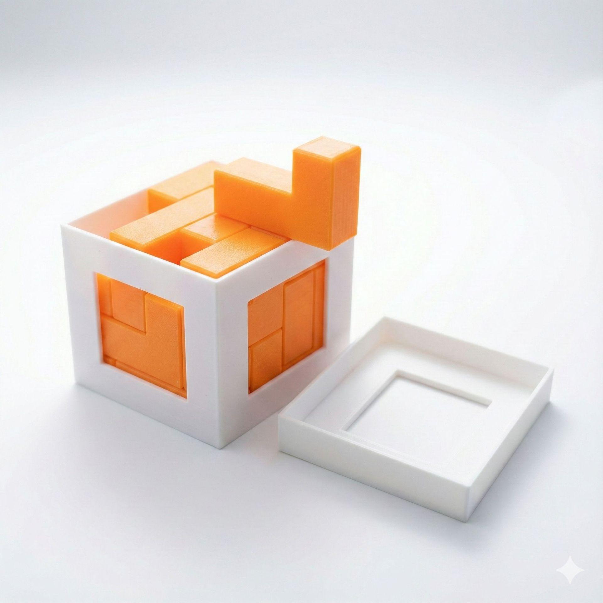 Challenging 23-Piece Transparent Cube Puzzle – Brain-Boosting Stress Reliever and Creative Birthday Gift for Adults