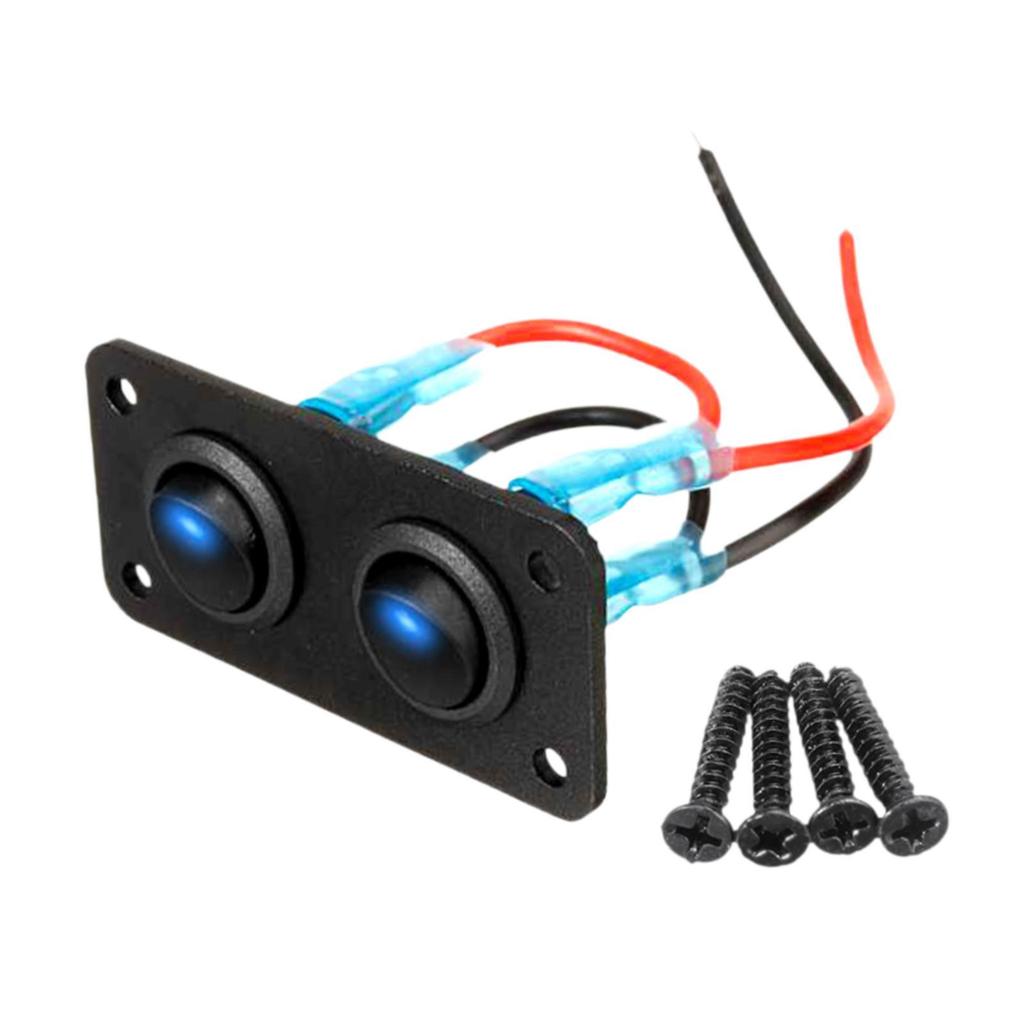 Rocker Switch Panel Easy to Install on Off Switch for Marine Buses Auto